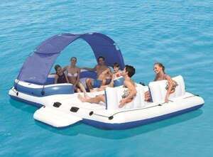 Leosure Boat для водного вечеринки с насосом для воздушного матраса на вечеринке