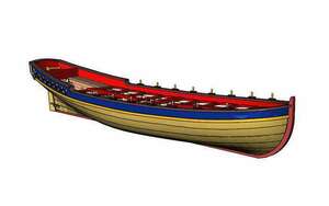 ◆スケール 1/48 フルリブ 救命 モデルキット ルレクゥイン Chebec 1750 船の救命モデル◆