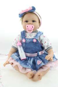  Reborn doll real baby doll to gong - doll baby doll 55cm high class lovely costume attaching . Western-style clothes set ba65