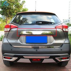 ABS plastic accessory exterior rear trunk b-to door cover cover trim one-piece Nissan kick 2016 2017 2018 2018