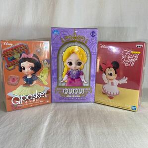 Disney ディズニー Qposket フィギュア　3個セット Characters