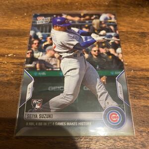 【鈴木誠也】 パラレル Topps Now SEIYA SUZUKI 2022年4月12日 カードNo.40 カブス Chicago Cubs BBM EPOCH エポック　7