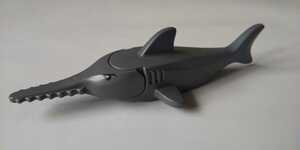 LEGO レゴ ノコギリ サメ シャーク 魚 海の生き物 グレー 特殊ブロック 