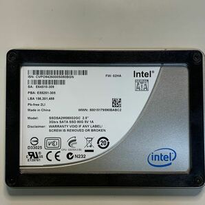 Intel SSD X25-M 80GB 2.5インチ SATA 3Gb/s SSDSA2M080G2GC