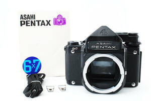 取扱説明書 ストラップ付！ PENTAX ペンタックス 6x7 TTL ファインダー ボディ ASAHI アサヒ 中判フィルムカメラ (1445)