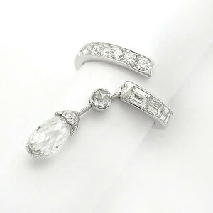 [ green shop pawnshop ] Chaumet flisondu Chaumet Dante ru*du*jibru1 bread pi-yu ring diamond K18WG[ used ]