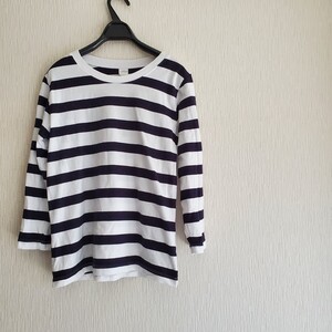 カットソー 長袖 ボーダー