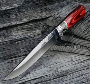★送料込み!★Columbia Saber★SA41 コロンビアナイフ 高品質ハンティングナイフ ウッドハンドルキャンプ必須 アウトドア必須 薪焚火