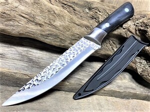 ★送料込み!★308★キッチンシェフナイフ 肉切り包丁 フルタング高品質シースナイフ アウトドアナイフ キッチンナイフ キャンプナイフ