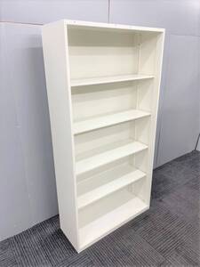 ◆自社便対応地域あり◆管2422◆プラス製◆5段オープン書庫 幅900mm◆ホワイト系