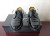 FLORSHEIM Imperial Cordovan Black Plain toe size7 E　フローシャイム インペリアル コードバン 黒 ブラック プレーントゥ 希少品_画像1