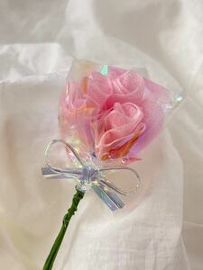 バラの花束　ミニブーケ　ハンドメイド