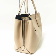 【1円スタート】THE MARC JACOBS マークジェイコブス M0014487 エディター トートバッグ ハンドバッグ 肩掛け ベージュ SAND ゴールド金具 _画像3