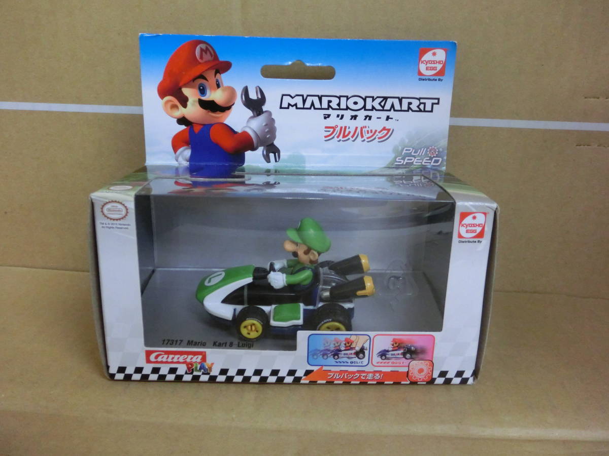 【中古品】 マリオカート８　プルバックカー （ルイージ） 未使用　日本製
