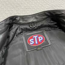 1円〜　[美品] STP エスティーピー　レザージャケット ライダース　ブラック　黒　Lサイズ_画像4