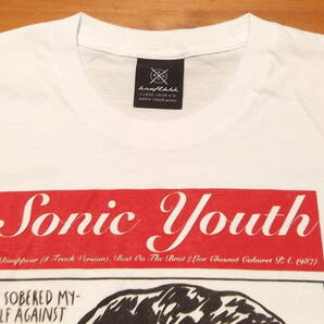 新品【Sonic Youth】ソニックユース プリント Tシャツ M // ノイズロック サーストンムーア ロックTシャツ バンドTシャツ オルタナの画像3