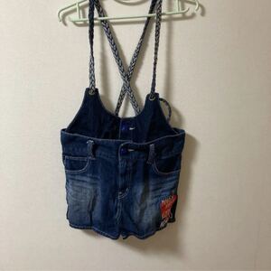 ショートパンツ デニムサロペット オーバーオール レピピアルマリオ repipi armario