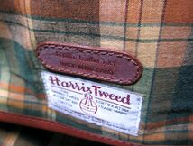 英国製 FIVE WOODS ファイブウッズ 林五 レザー×ハリスツイード素材のボストンバッグ 旅行 トラベル 大型 MADE IN ENGLAND Harris Tweed_画像9