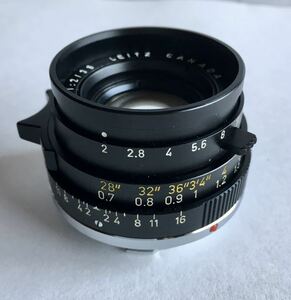 Leicaz micro nM35mm F2 (6 sheets sphere )tsuno attaching filter screw less rare 246.... serial 