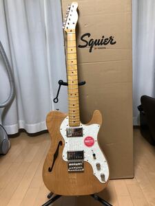 Squier by Fender エレキギター Classic Vibe '70s Telecaster Thinline, Maple Fingerboard, Natural ソフトケース付き
