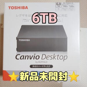 【新品未開封】東芝/バッファロー HD-TDA6U3-B 外付けHDD 6TB TOSHIBA Buffalo【翌日発送♪】
