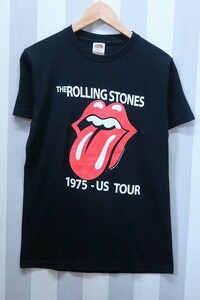 2-1884A/FRUIT OF THE LOOM ローリングストーンズ 1975-US TOUR 半袖Tシャツ ホンジュラス製 フルーツオブザルーム 送料200円 