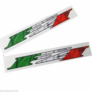 送料無料 MV Agusta F4 Motorcycle Italian flag Decal Sticker イタリア フラッグ ステッカー シール デカール 151mm x 21mm 2枚セット