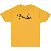 FENDER Spaghetti Logo T-Shirt, Butterscotch Blonde, Mサイズ Tシャツ〈フェンダー〉_画像1