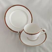 WEDGWOOD COLORADO◆ウエッジウッド コロラド◆カップ＆ソーサー/ケーキ皿◆セット◆レッド ゴールド 縁取◆英国製◆【美品】_画像2