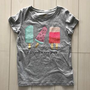 美品　ケイトスペード サイズ10 130 140 120 半袖Tシャツ グレーTシャツ katespade