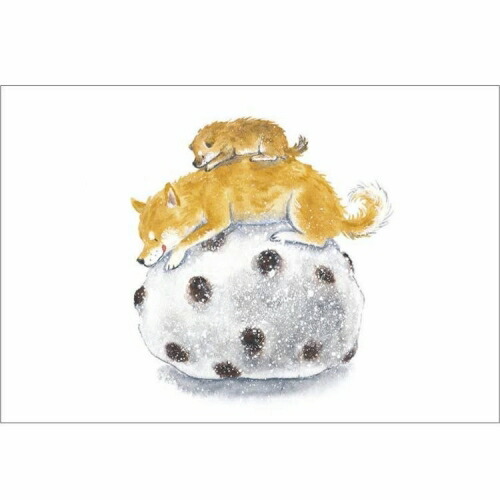 可爱的柴犬艺术家村田夏香镶框迷你艺术柴犬和零食豆大福有货, 送完即止。, 艺术品, 绘画, 其他的