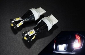 爆光 ホワイト 白色 T20 LED バックランプ CW系 GF系 アウトランダー/GG2W PHEV/CV5W デリカ D5/V93 V97 パジェロ 2個セット 6500K