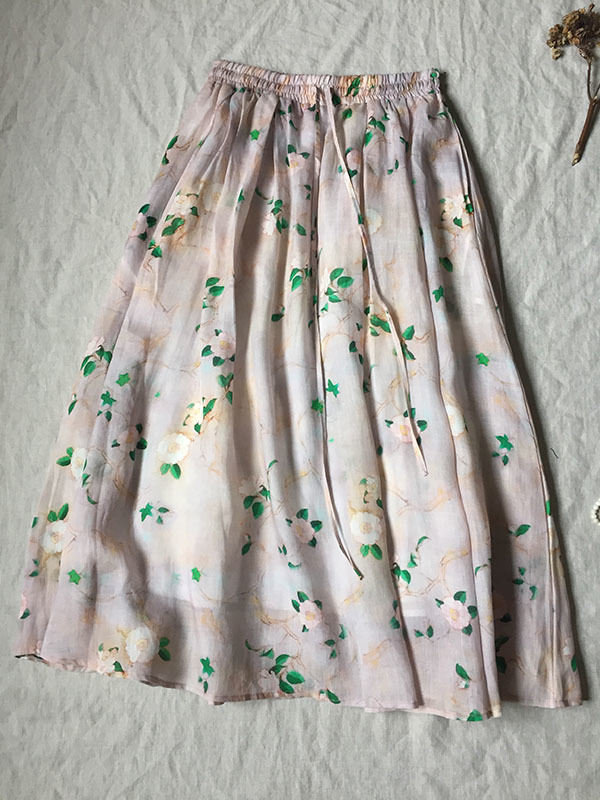 MARNI マルニ 19SS フラワープリントギャザーロングスカート 割引