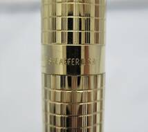 【Y623】 SHEAFFER シェーファー 万年筆 GOLD ELECTROPLATED ペン先 14K/585 ゴールド系 送料無料_画像3