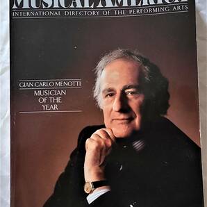 未読本 送料無し　1991年版　MUSICAL AMERICA 1991 EDITION INTERNATIONAL DIRECTORY OF THE PERFORMING ARTS