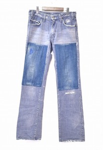 BLUE BLUE（ブルーブルー）パッチワークused加工 デニムパンツ JEANSジーンズ リペア ダメージ ヴィンテージ VINTAGE ハリウッドランチ