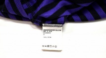 Undercoverism （アンダーカバー）UI2A4810 ユガミパッカリング　ボーダー 半袖Tシャツ TEE スモールロゴ LOGO T-SHIRT PURPLE×BLACK 2_画像9