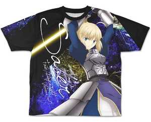 Fate/stay night セイバー 両面フルグラフィックtシャツ 二次元コスパ アニメ tシャツ Msize