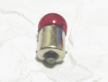 12V10W ウインカー電球バルブ　アンバー(赤)レッド　シングル球　G18/BA15S_画像3