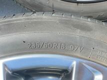 235/50R18 トヨタ ヴェルファイア アルファード 純正 ゴールデンアイズ タイプブラック ハイグロス 美品_画像6