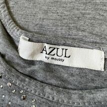 ◎AZUL by moussy アズール タンクトップ ストーン付きタンクトップ グレー レディース Sサイズ_画像8