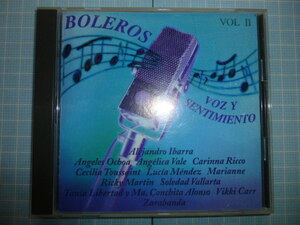 Ω　ＣＤ＊ワールド＊ラテン歌謡＊ボレロ『ＢＯＬＥＲＯＳ　VOA Y SENTIMIENTO』全１２曲＊ラテン圏SONY/コロンビア所属歌手のオブニバス盤