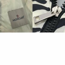 1円 MONCLER モンクレール 総柄ロゴプリントブルゾン パーカー amsterdam 国内正規/19年SSモ アウター ホワイト×ブラック 2_画像10