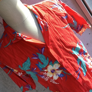 U.S Used Vintage Clothing Aloha Shirt 80's MR.WITT アメリカ古着 ビンテージ アロハシャツ 80年代 ミスター ウィット L size 花柄