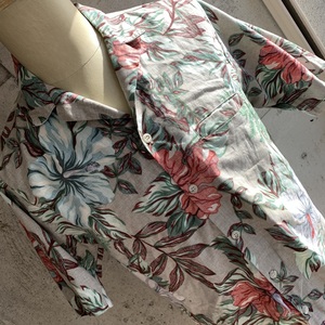 U.S Used Vintage Clothing Aloha Shirt BaReFoot in PARADISE アメリカ古着 ビンテージ アロハシャツ 70年代 ベアフットインパラダイス M