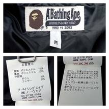 ★ A BATHING APE アベイジングエイプ カモフラ ダウンジャケット フード付き ストリート サイズM グリーン系 冬_画像7