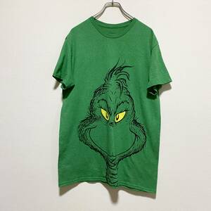 アメリカ古着　半袖Tシャツ　グリーン　グリンチ　キャラクター　プリント　【C41】