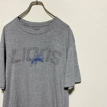 アメリカ古着　Reebok リーボック　ライオンズ　LIONS　グレー　半袖ｔシャツ　ビッグサイズ　ゆるだぼ　大きいサイズ　【C127】_画像5