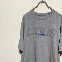 アメリカ古着　Reebok リーボック　ライオンズ　LIONS　グレー　半袖ｔシャツ　ビッグサイズ　ゆるだぼ　大きいサイズ　【C127】_画像3