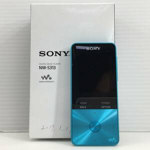 □SONY ウォークマン Sシリーズ NW-S313 4GB ブルー Bluetooth ダイレクト録音 ノイキャン搭載 中古品□